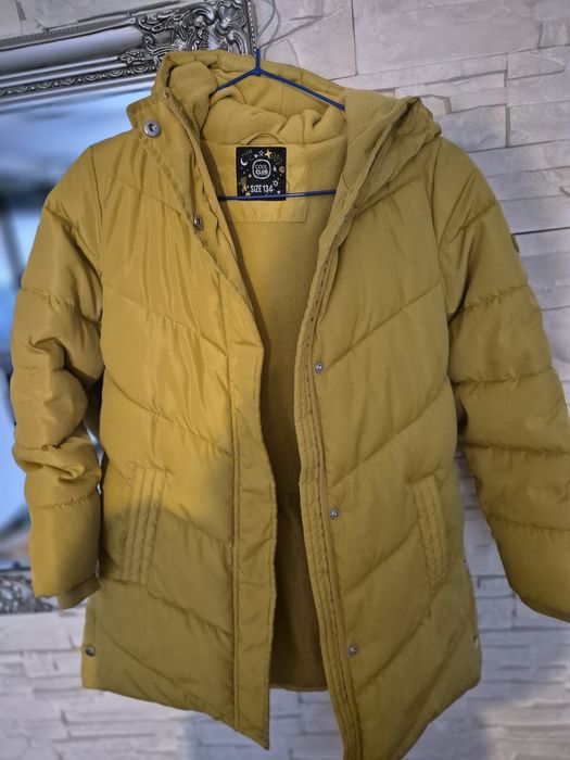 Kurtka zimowa gruba dziewczęca 134cm