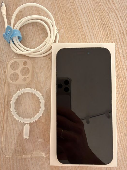 iPhone 14 Pro Max 512GB Space Black (Официал iStore,Чек,Новый чехол в подарок)