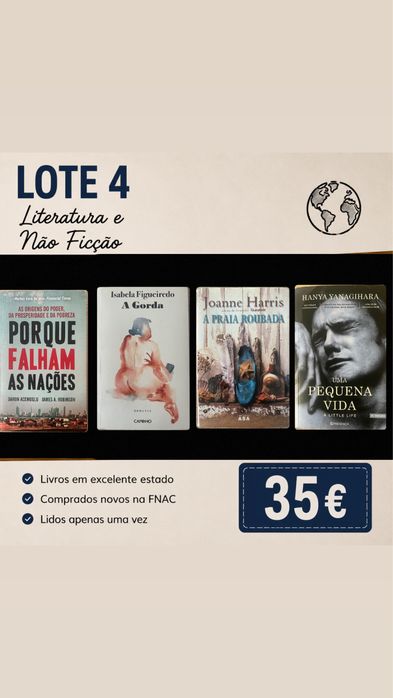 Coleção de Livros FNAC | Como Novos | Vários Géneros
