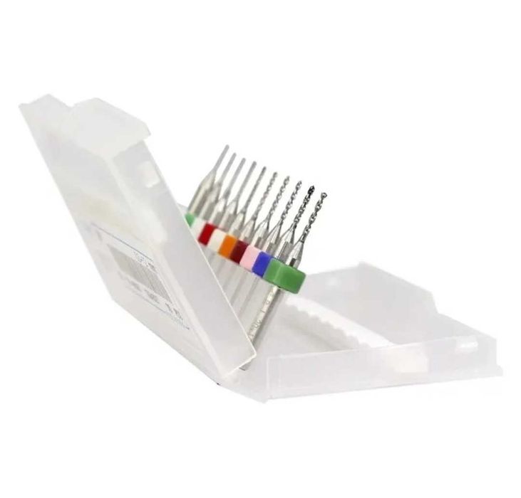 Сверла. 10 шт. От 0.1 до 1 мм.