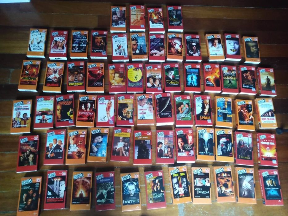 Filmes VHS da coleção TV Guia Tele Cine