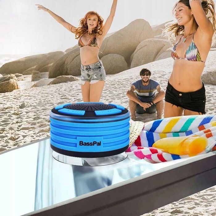 Expower Wodoodporny Głośnik Bluetooth z Przyssawką do prysznica 5W LED