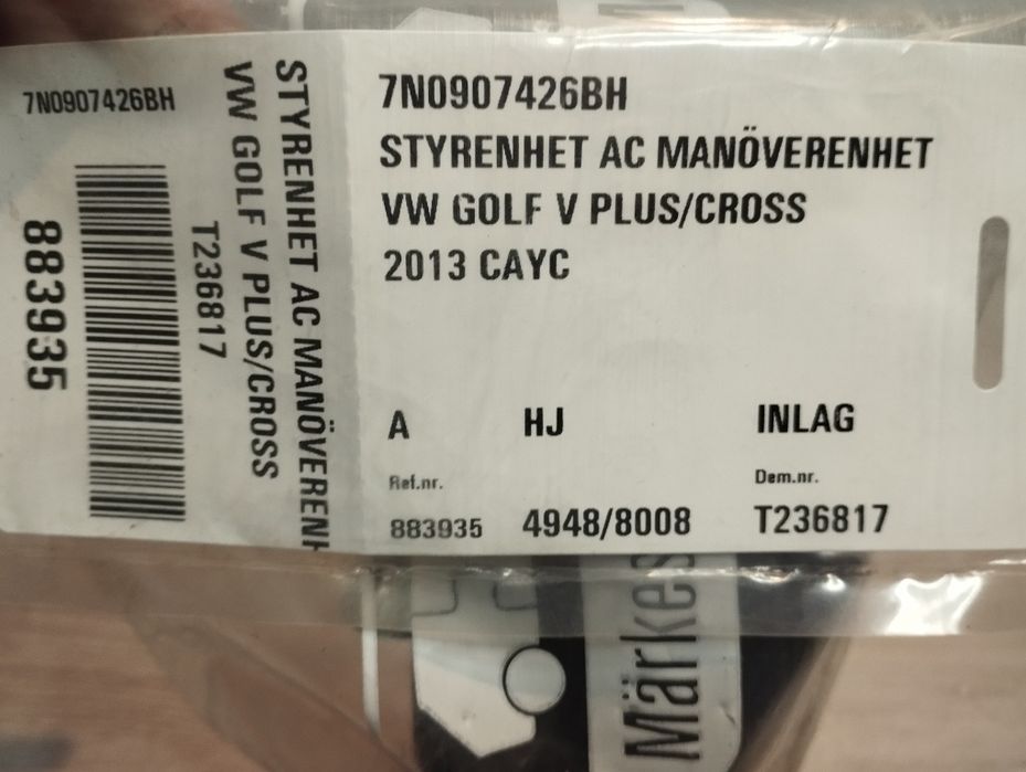 PANEL klimatyzacji nawiewu VW Volkswagen CADDY ]21ovoko