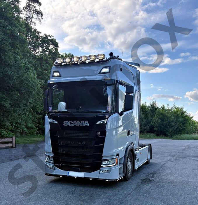 Orurowanie górne ze stali nierdzewnej SCANIA S/R oświetlenie led