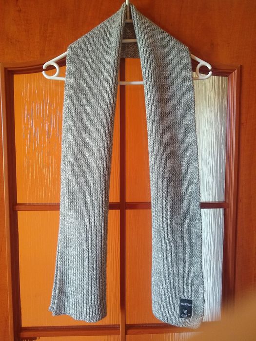 Gruby i cieply zimowy szal wełniany, 30% Wełna, Uniseks, 155 x 25 cm