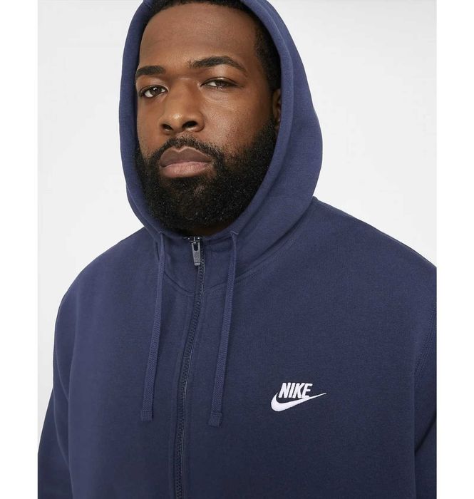 Оригінал Nike Sportswear Club Fleece Blue Толстовка найк худі худи С S