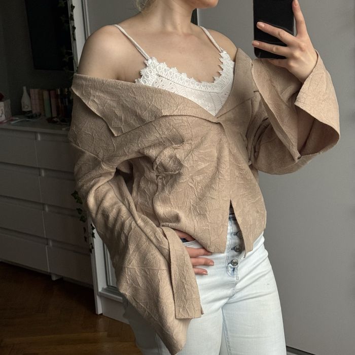 Narzutka brązowa kawowa XL