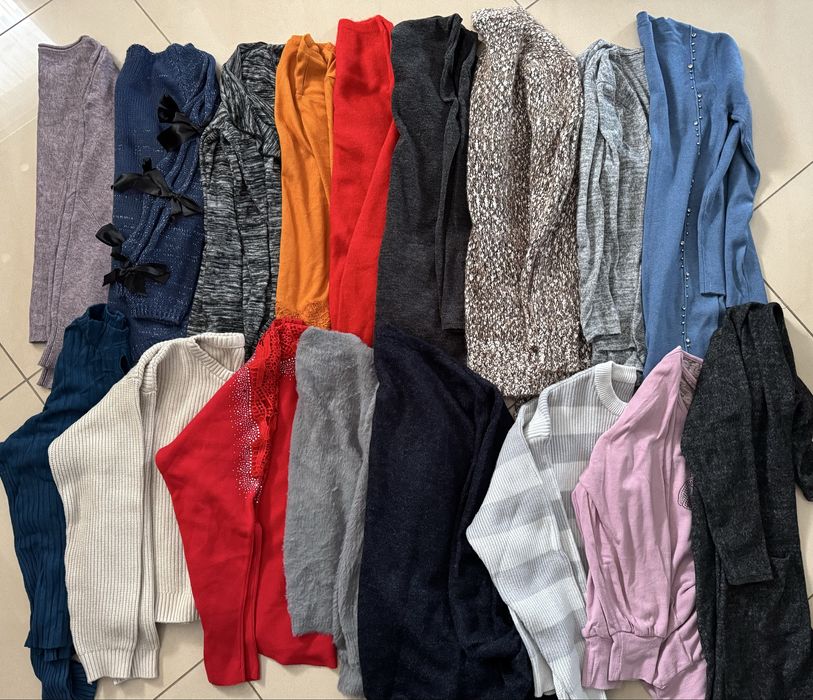 Swetry damskie 17 szt. kardigany jak nowe zestaw komplet 38-40