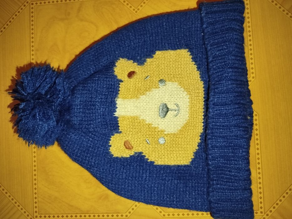 Шапка дитяча зимова / демі 45-47 шапка для хлопчика шапка для дівчинки