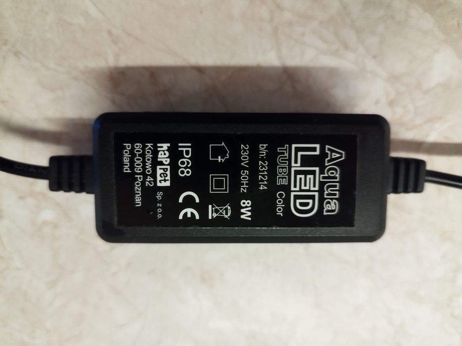 Lampa led do akwarium,  barwa niebieska.