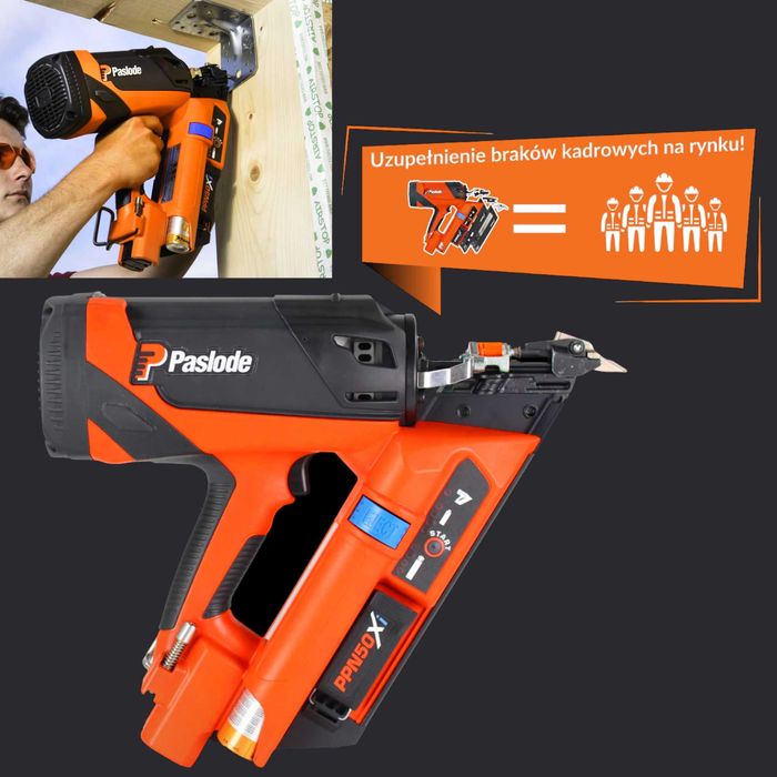 MOCNA Gwoździarka gazowa Paslode PPN50Xi do okuć ciesielskich FV,24H