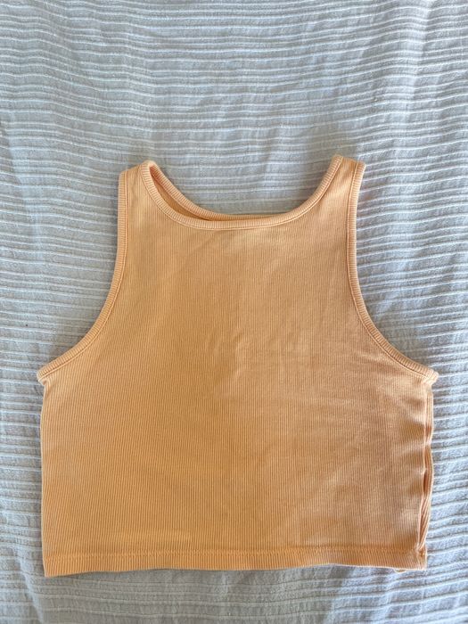 top de alças, laranja