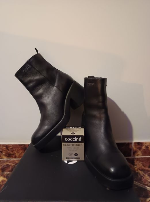 Botki g-star skóra licowa czarne wygodne darmowa wysyłka