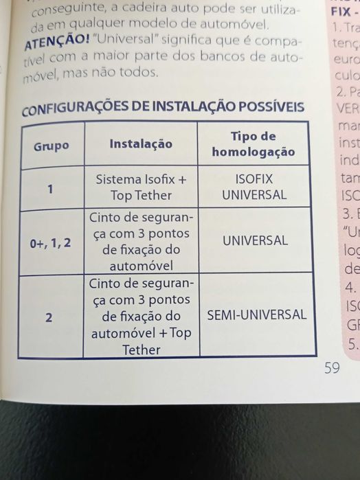 Cadeira auto Chicco Seat up 0, 1, 2 isofix ou cinto