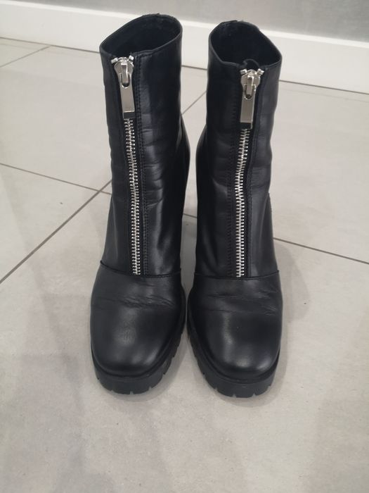 Botki skórzane Zara 36