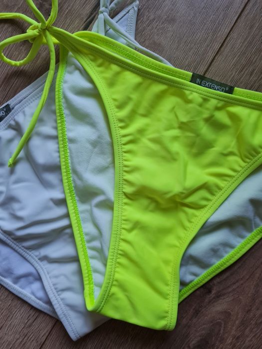 H&M stanik plażowy biustonosz typu bandeau NOWY metka 38 + 2x majtki L