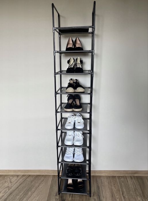 Półka na buty 10 półek modułowa organizer regał czarna