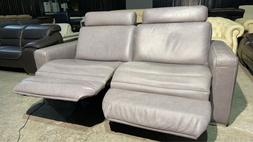Шкіряний диван, електро реклайнер. Кожаный комплект релакс