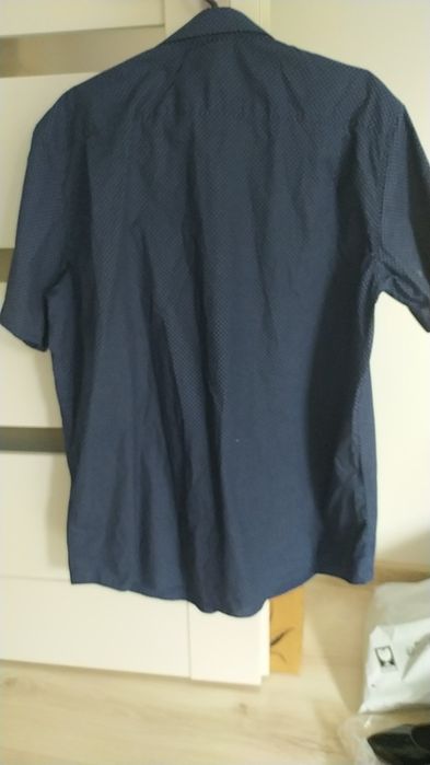 Koszula męska, wizytowa, granatowa, C&A, 43/44, XL
