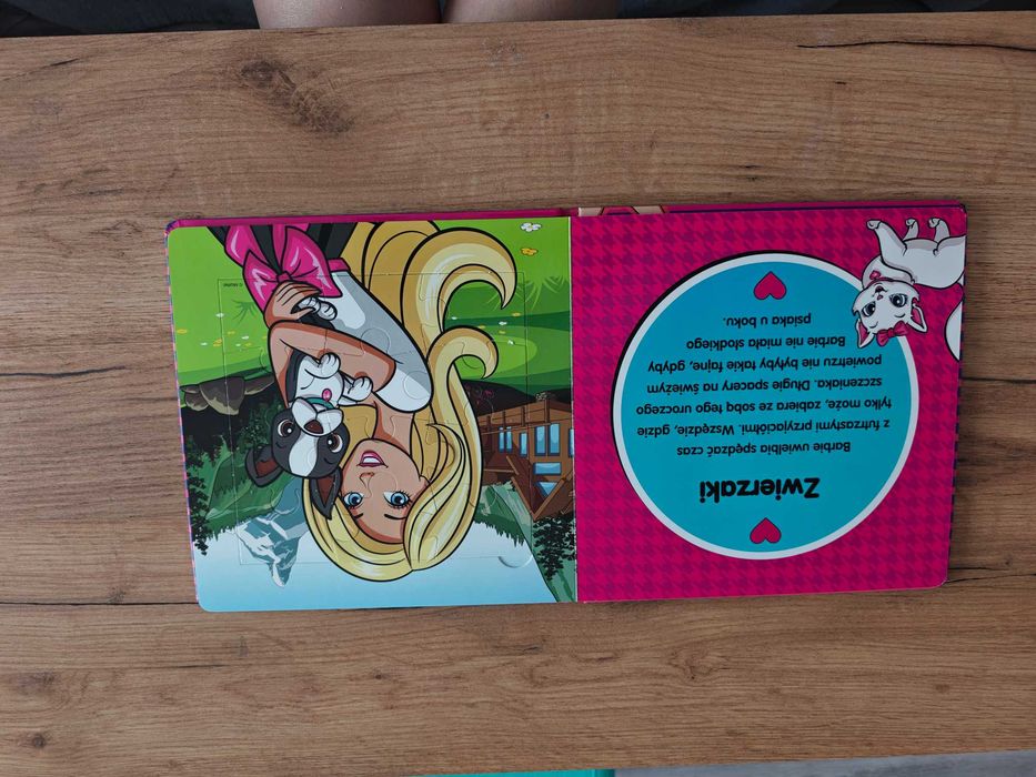 puzzle ksiązka Barbie