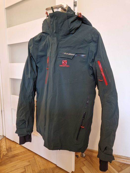 Kurtka narciarska Salomon Brilliant Zielony Regular Fit, rozmiar M