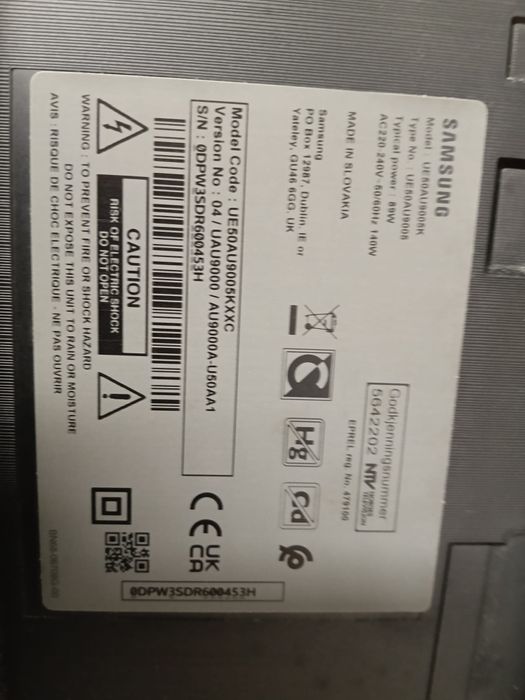 Smart TV Samsung 50 polegadas a precisar de Leds