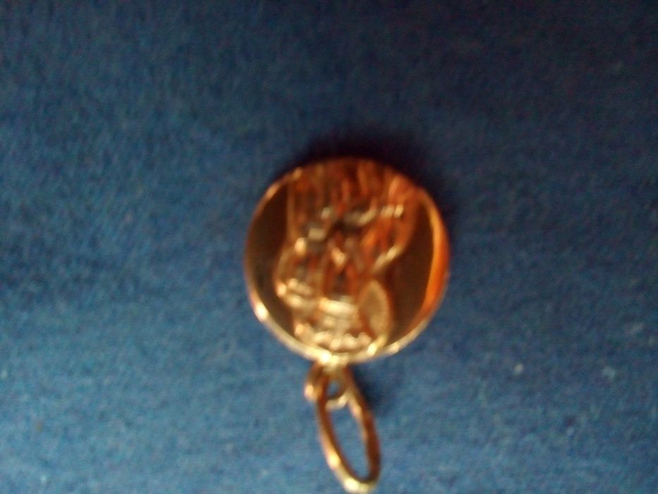Złoto 14k, medalik (wyprzedaż-pilne).