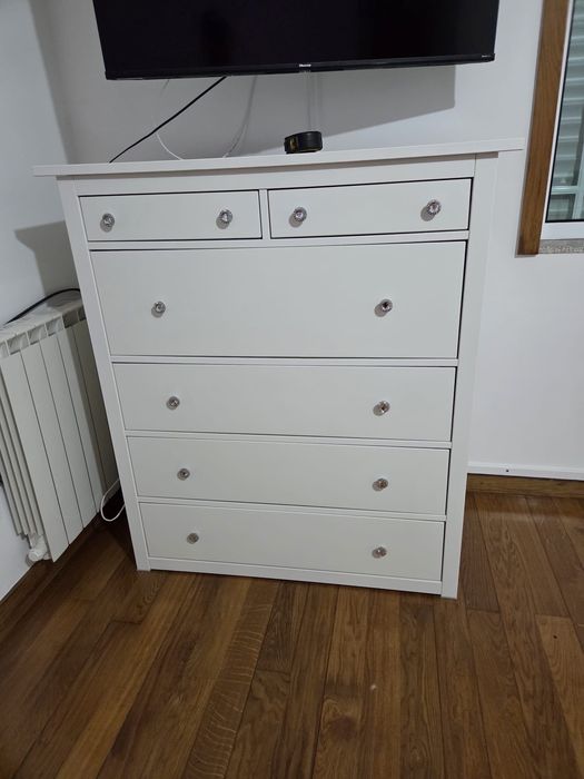 Cómoda branca IKEA HEMNES – 6 gavetas