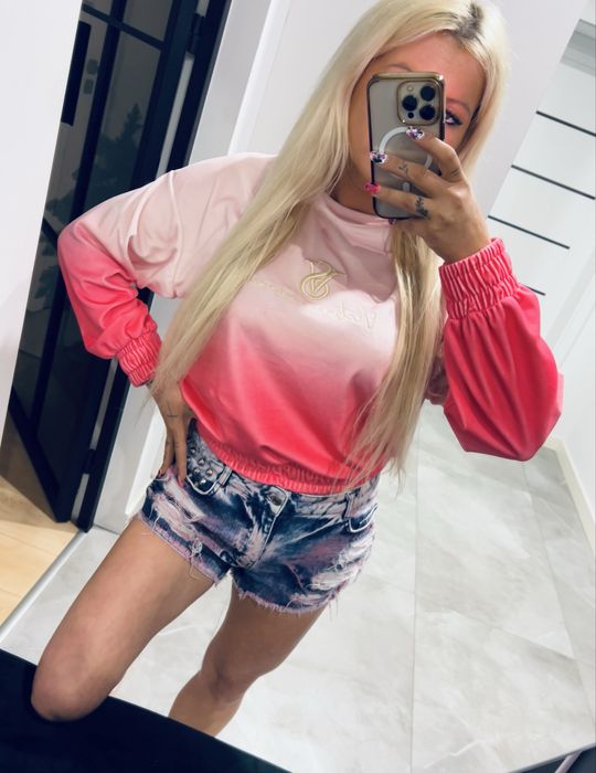 Victoria’s secret welurowa bluza ombre M