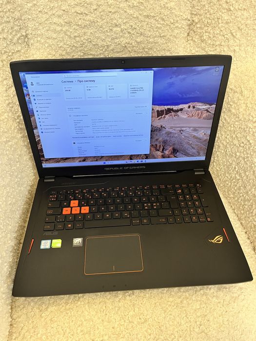 Asus Rog GL702VM i7-6700HQ 16ram Nvidia gtx 1060 6gb 17.3inch FHD
