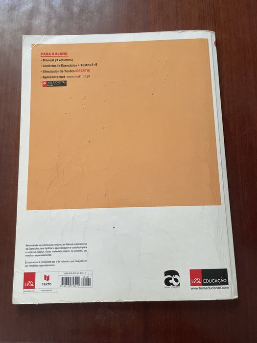 MAT 11 - matemática A 11° ano - manuais vol. 1-3