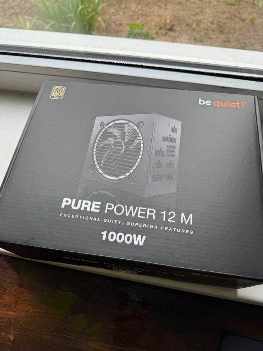 Be Quiet! Pure Power 12 M 1000W Gold ATX 3.0 | гарантія | повний комплект
