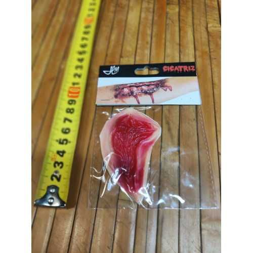 Шрам 2 силіконовий ліпучий: Хеловін, приколи, карнавал, грим.