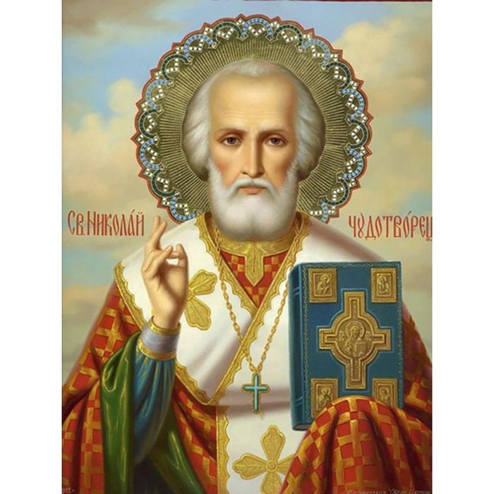 Св. Миколай алмазна мозаїка