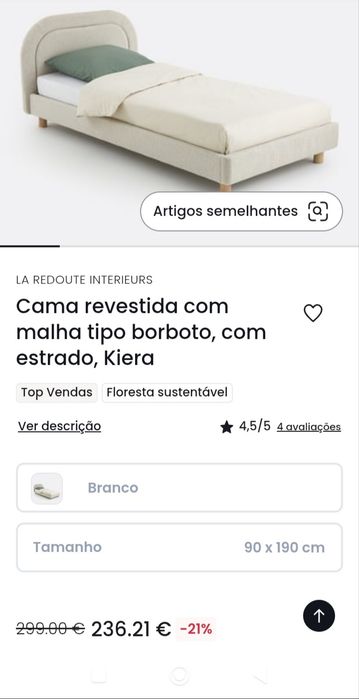 Cama Solteiro La Redoute