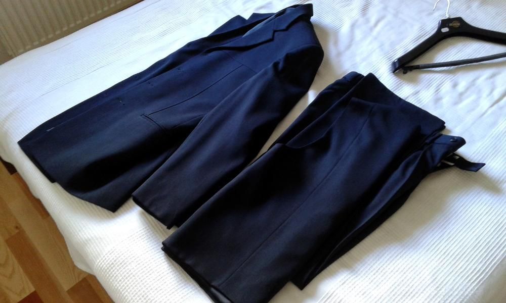 Garnitur 3 częściowy DASTAN 48/182 marynarka kamizelka spodnie garnia