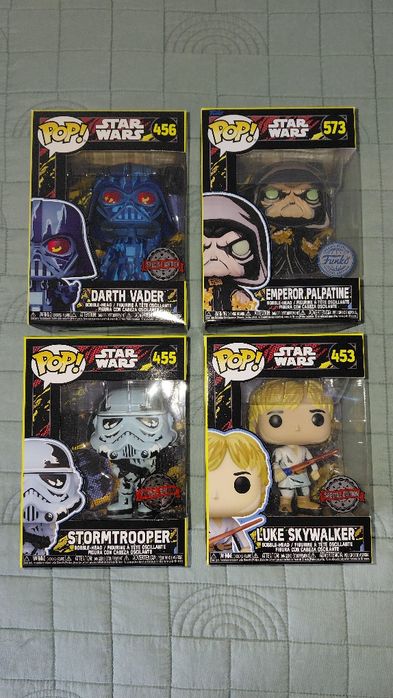 Funko Star Wars 4 pack Retro Darth Vader, E.Palpatine, Stormt., Luke S
