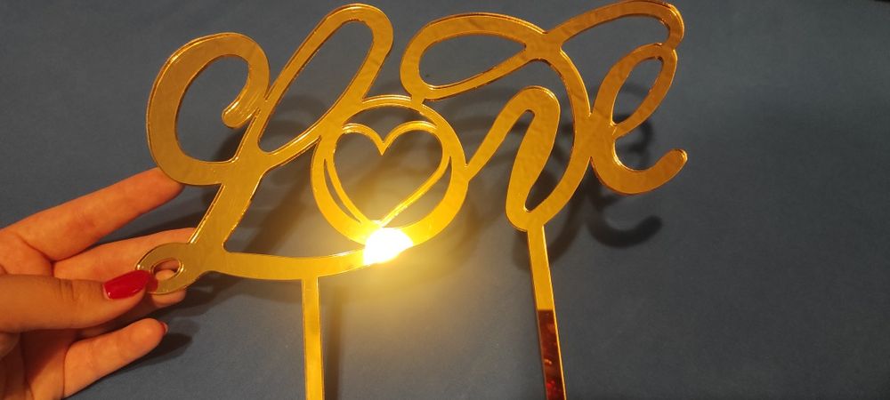 Topper na tort numery na stoły ślub wesele