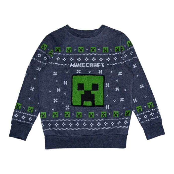 Сірий світшот толстовка minecraft f&f на хлопчика 8-9 років