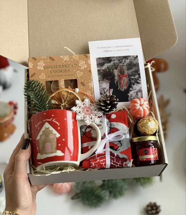 Подарочный бокс,подарунковий бокс,подарок Миколая Новий Рік Новый Год