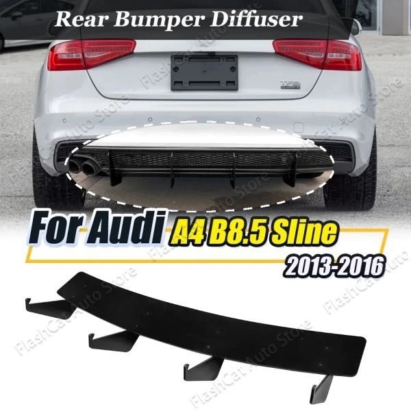 Накладка на задний бампер диффузор AUDI A4 B8 B8.5 обвес губа ауди