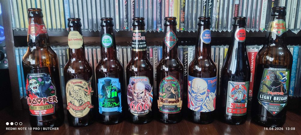 Iron Maiden - zestaw butelek  "The Trooper"