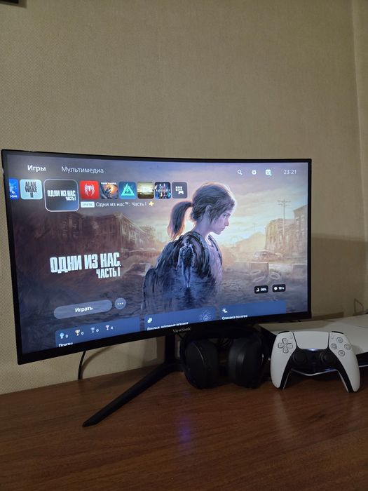 PS5 Slim (ідеал) + Навушники Pulse 3D + 2k монітор, 27", 165 Ghz