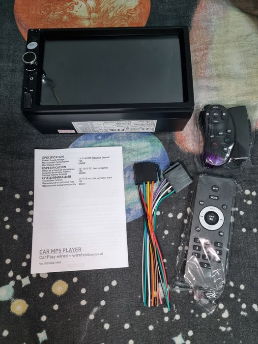 2 din магнітола з CarPlay та Android Auto