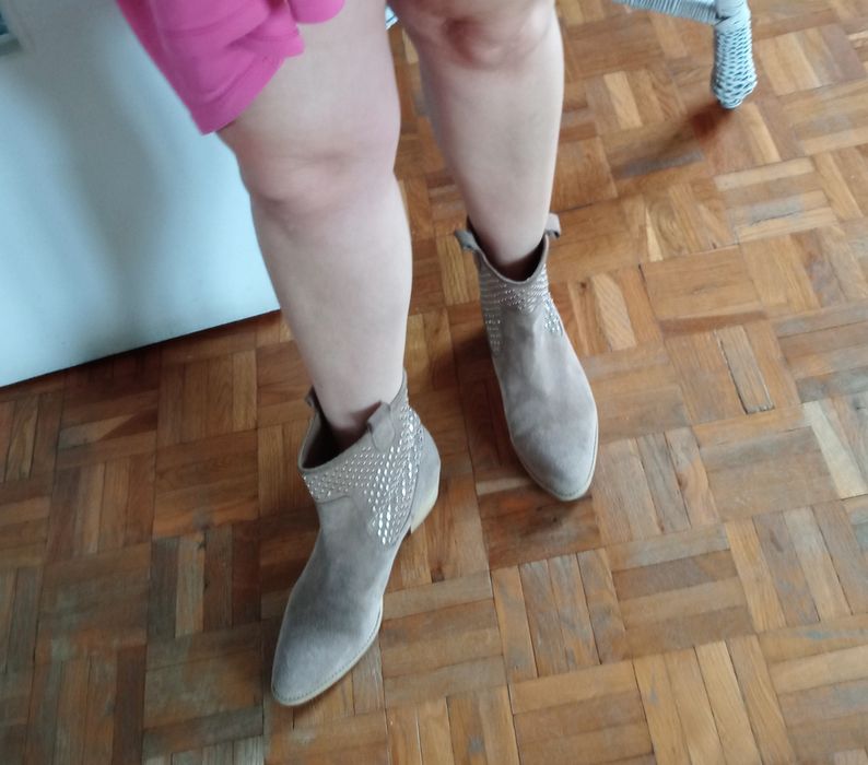 Botki zamsz Zara 39 Warszawa Mokotów
