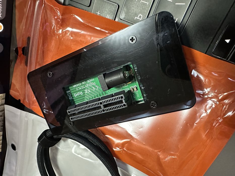 Адаптер / Док-станция внешняя eGPU (USB4 / Thunderbolt 4 к PCIe x4) + Кабель TB4