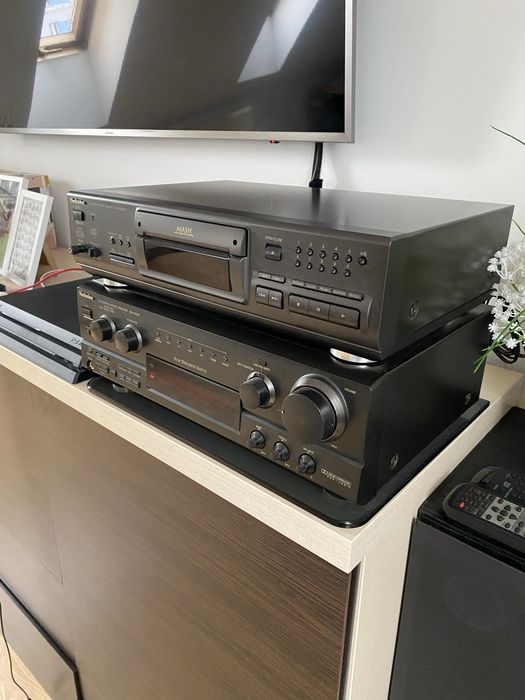 Amplituner Technics SA AX530  plus CD Player plus kolumny