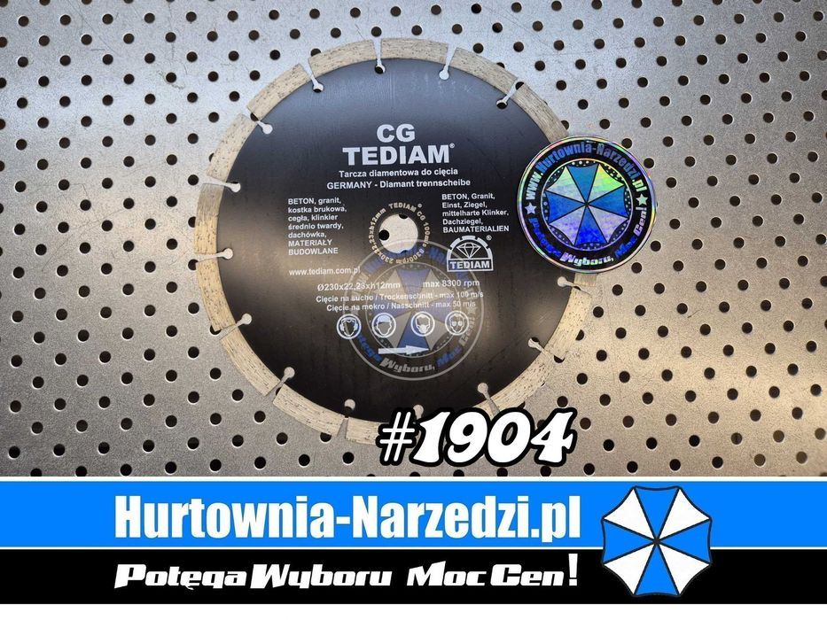 Tarcza do betonu 230mm 100m/s tarcza diamentowa 230mm tarcza do kostki