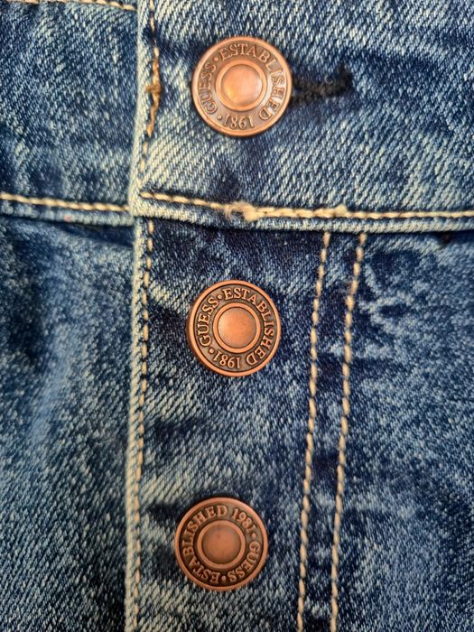 Jeansowa sukienka sexi guess