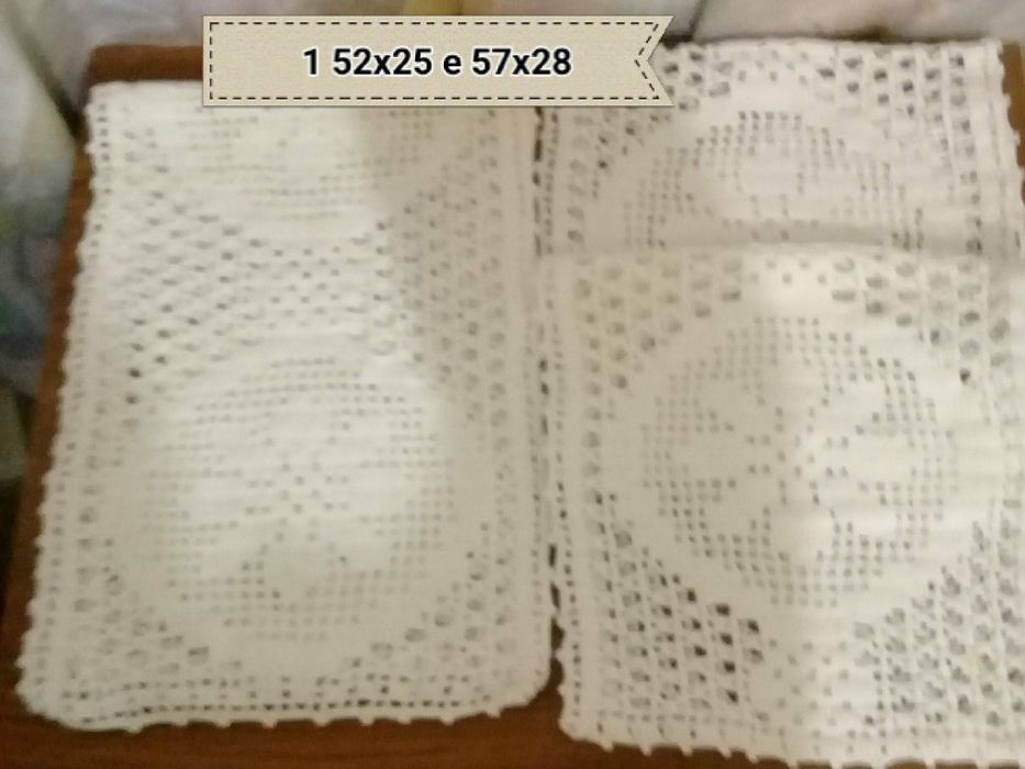 Barras em croché. Colcha. Naprons